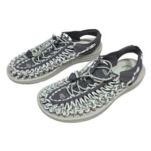 Keen Women's Uneek Slice Fade Sandals Gray/Green Size 8